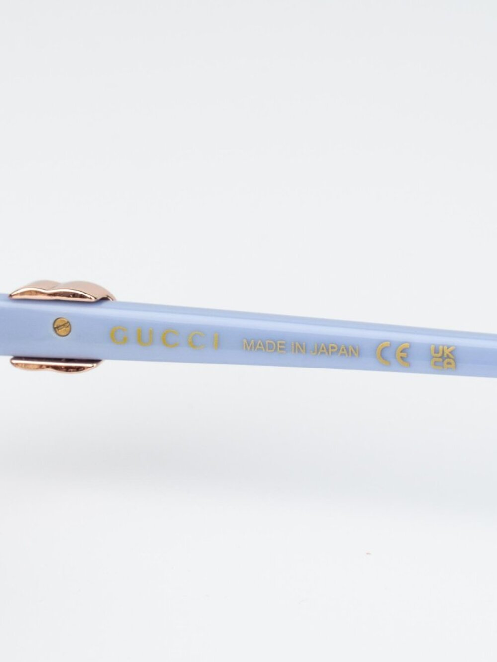 Gucci Women Sunglasses Rose Gold Lilac Oval GG1593S 004 NEW AUTHENTIC - Picture 6 of 13